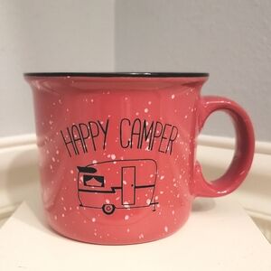 🌴 "Happy Camper" Pink Mug